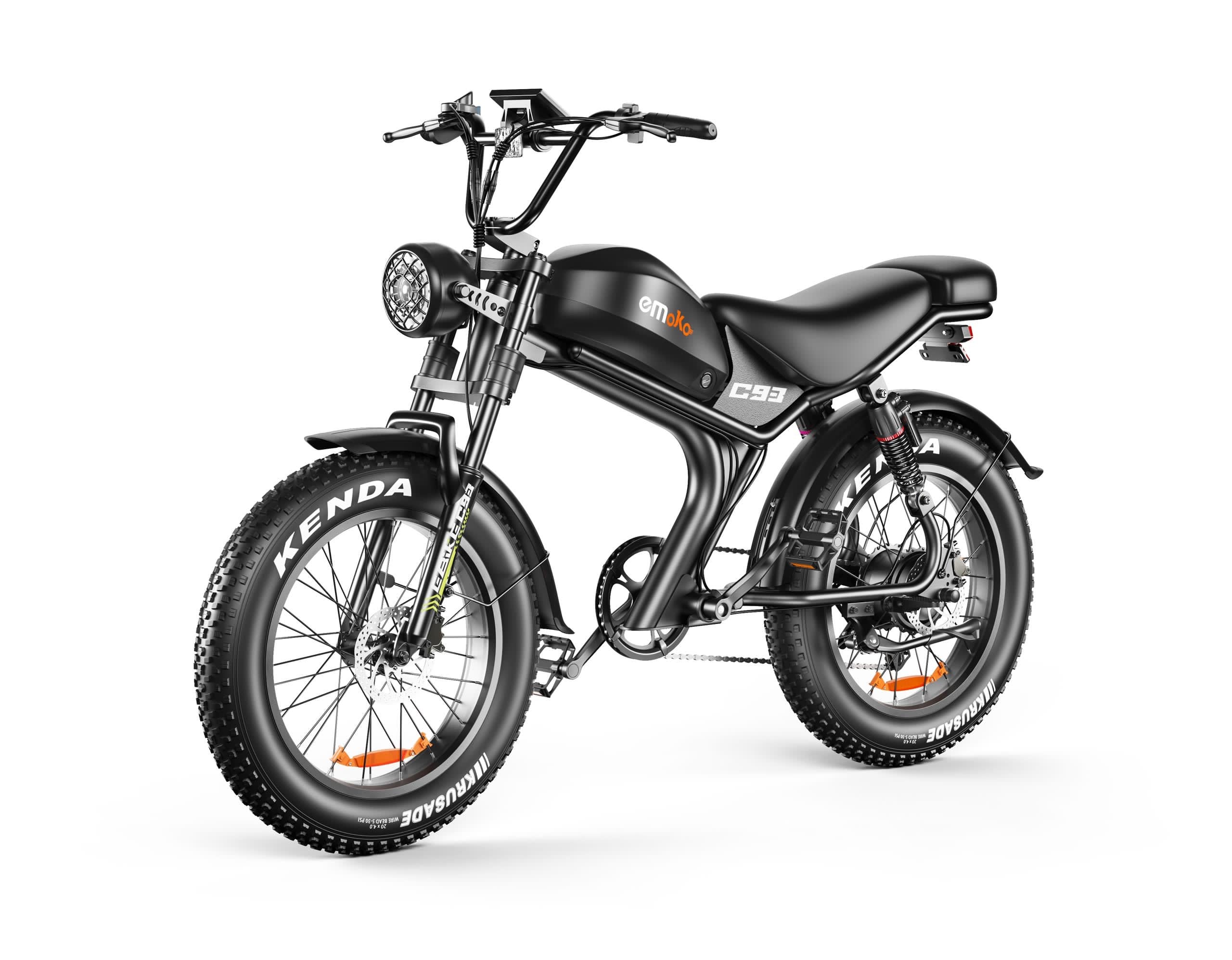 Emoko C93 Electric Bike High Capacity Hydraulic Brakes 1000W with 250W limiter 2025 Model
