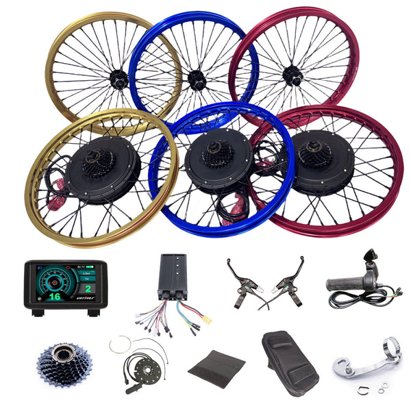 72V 3000W 19” Motorcycle Surron Rim E-bike Kit (Without battery)