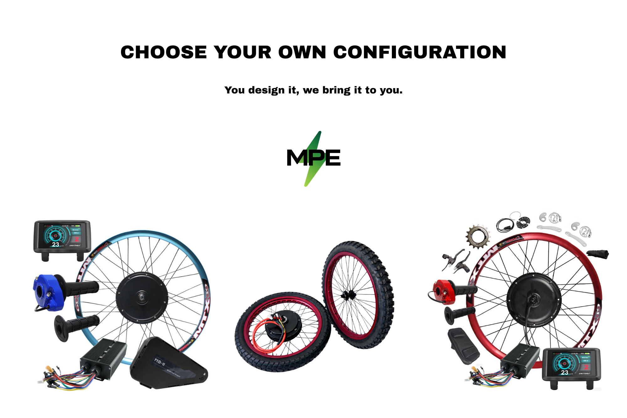 MAKE YOUR OWN E-BIKE KIT 1000W 2000W 3000W 48V 52V 72V ELECTRIC BIKE DIY 2026